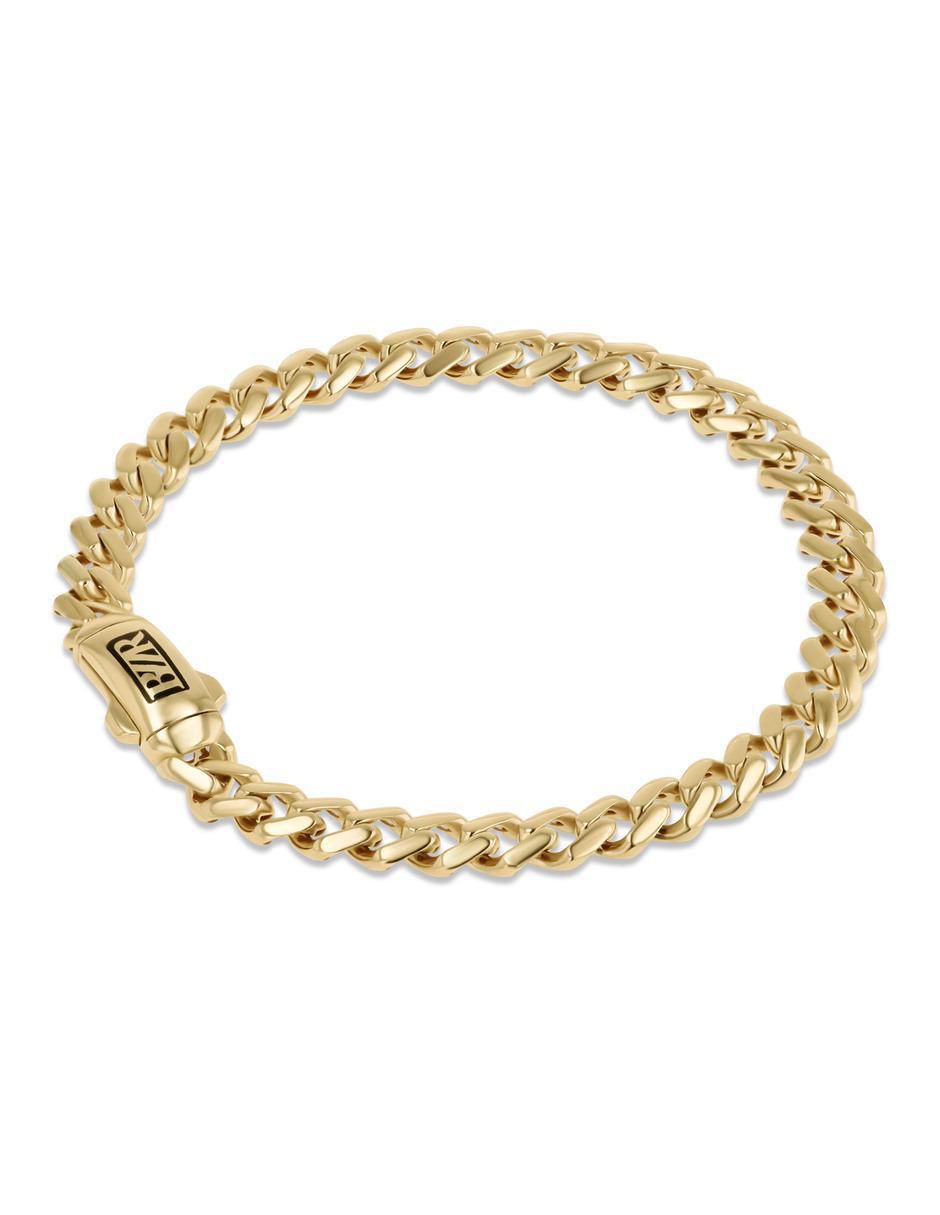 Pulsera de oro amarillo 14 K con acabado brillante 3