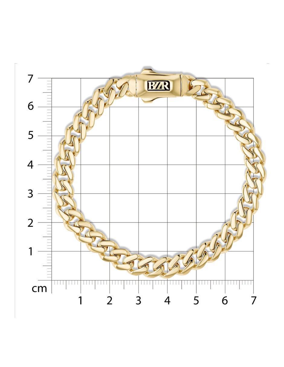 Pulsera de oro amarillo 14 K con acabado brillante 2