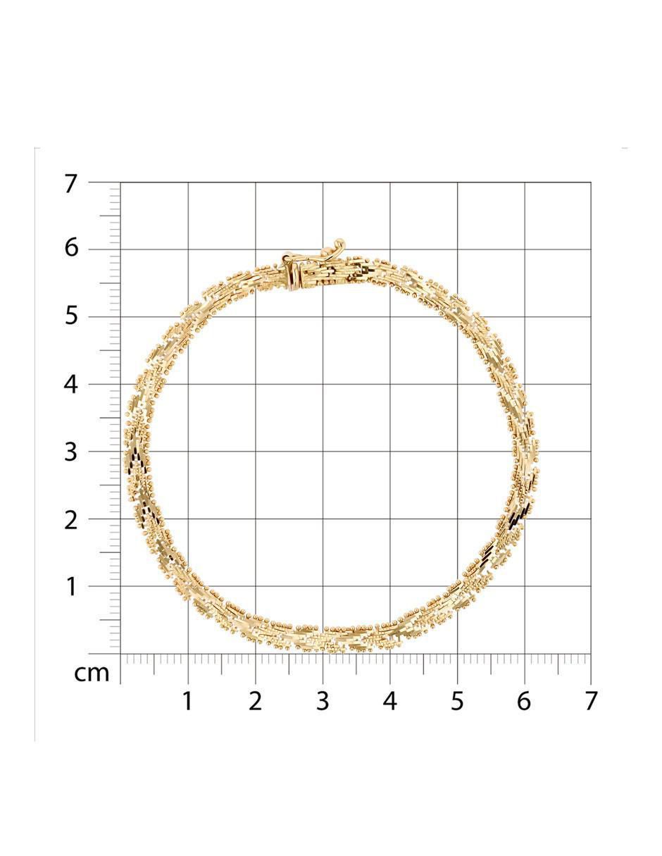 Pulsera de oro amarillo 14 K con acabado brillante 2