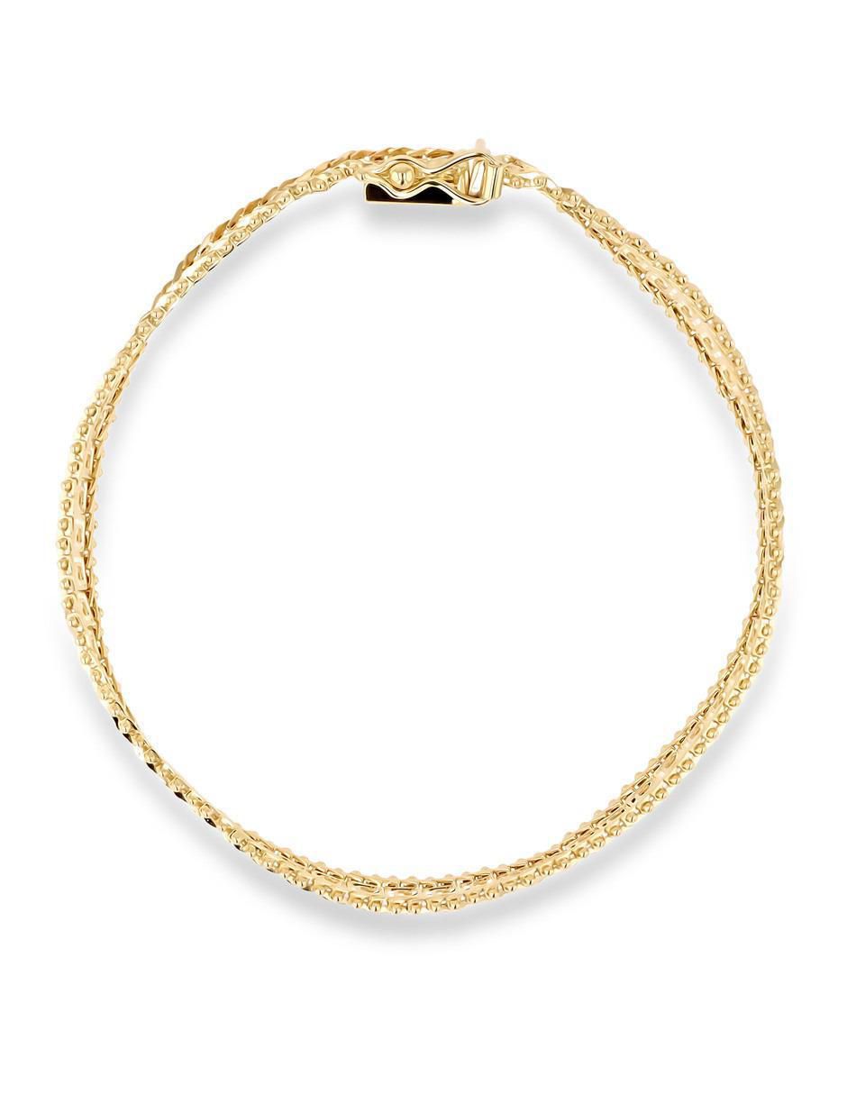 Pulsera de oro amarillo 14 K con acabado brillante Pulsera de oro amarillo 14 K con acabado brillante