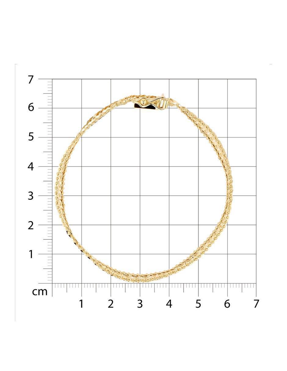 Pulsera Joyerias Bizzarro de oro amarillo 14 K con acabado brillante