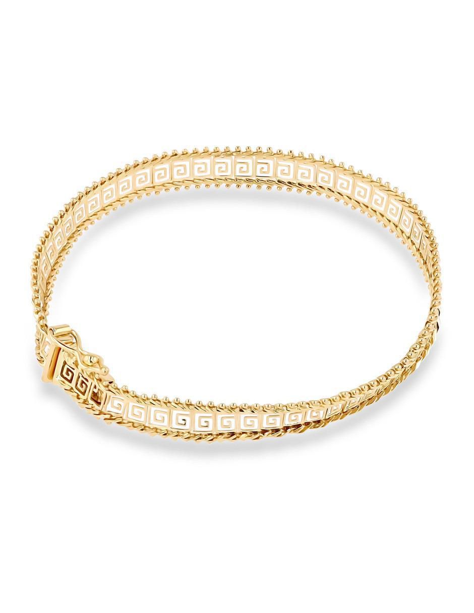 Pulsera de oro amarillo 14 K con acabado brillante