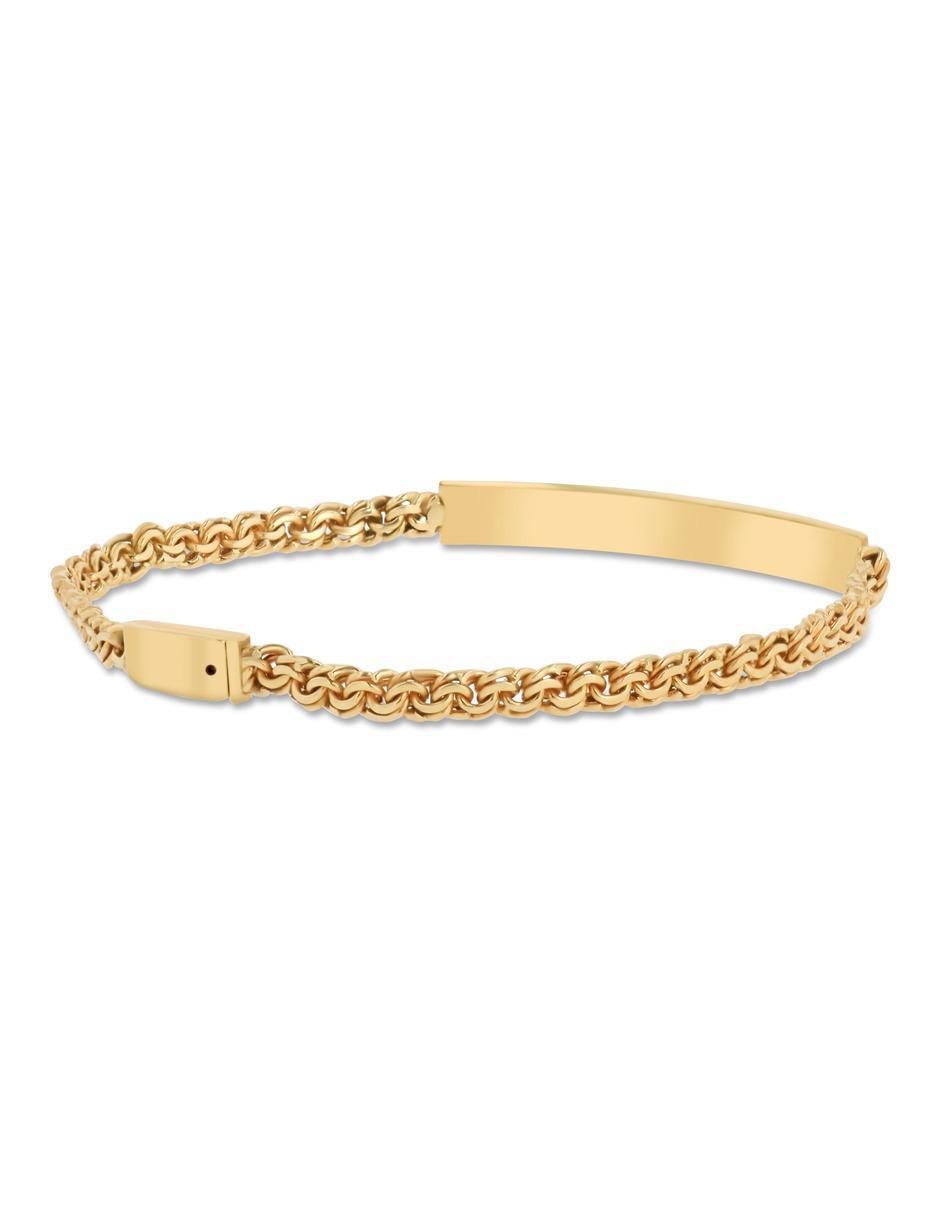 Esclava de oro amarillo 14 K acabado brillante 3