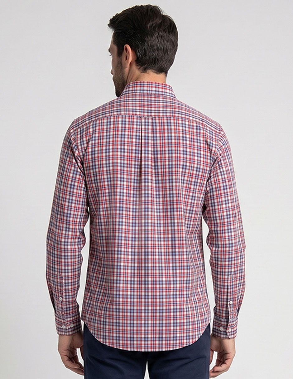 Camisa casual de algodón manga larga para hombre 4