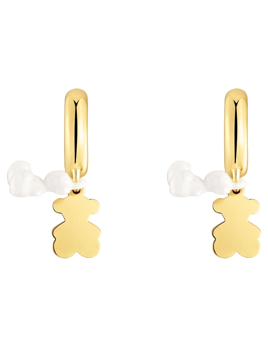 Aretes de aro Bold Bear de plata P 925 1