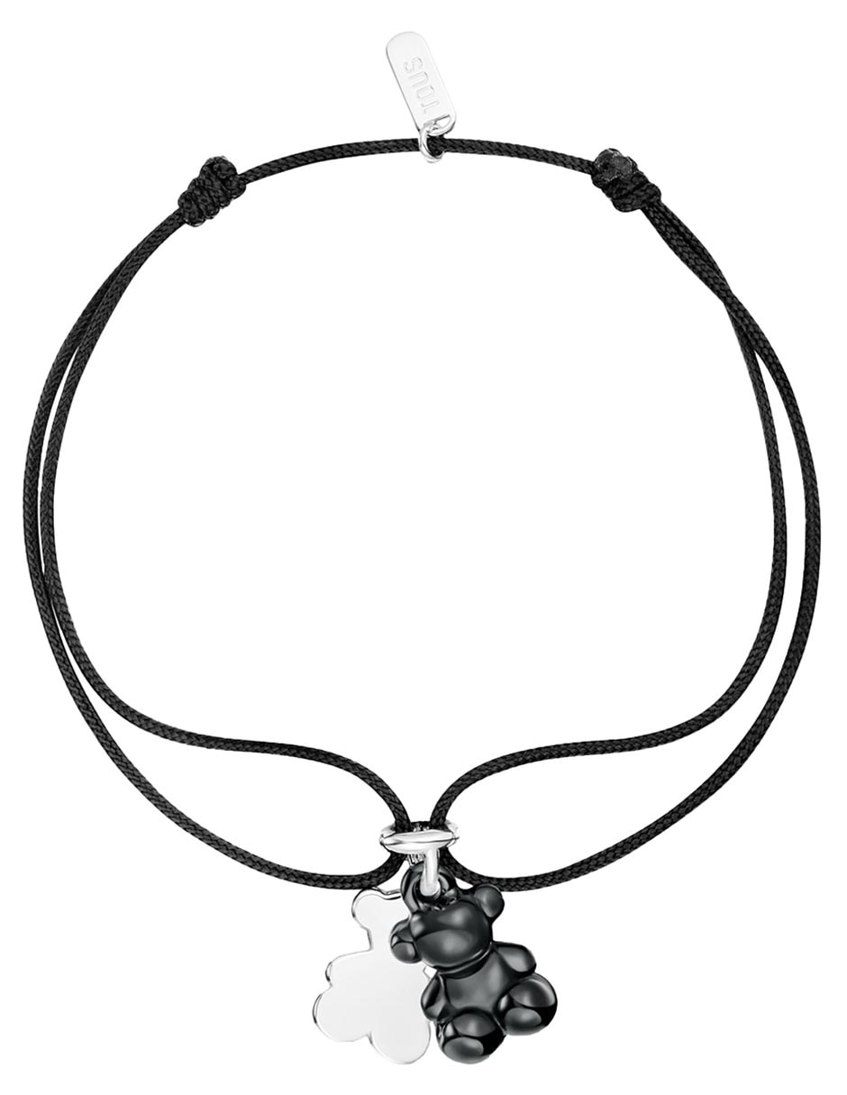 Pulsera de plata con cerámica P 925 Bold Bear acabado brillante