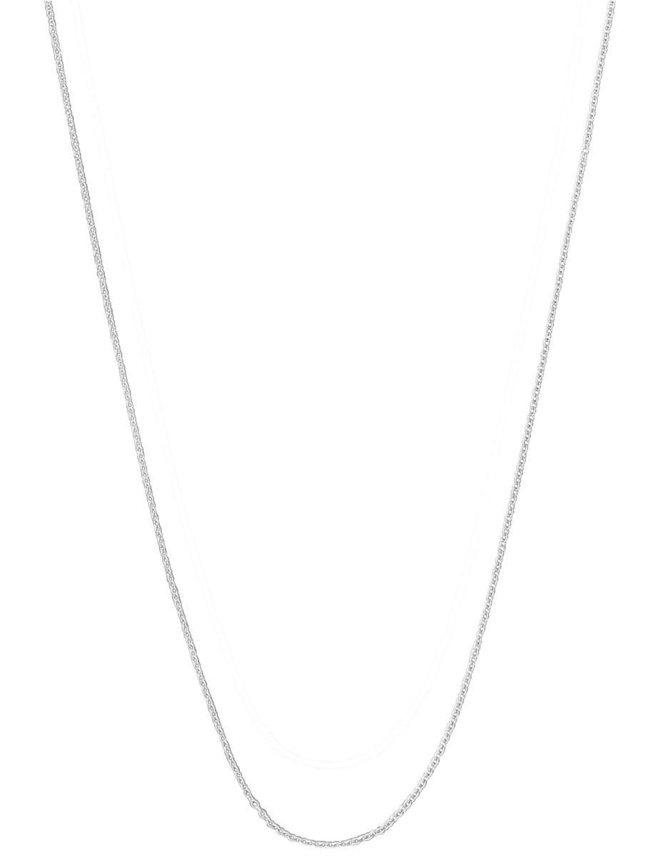 Collar de oro blanco 14 k Collar de oro blanco 14 k