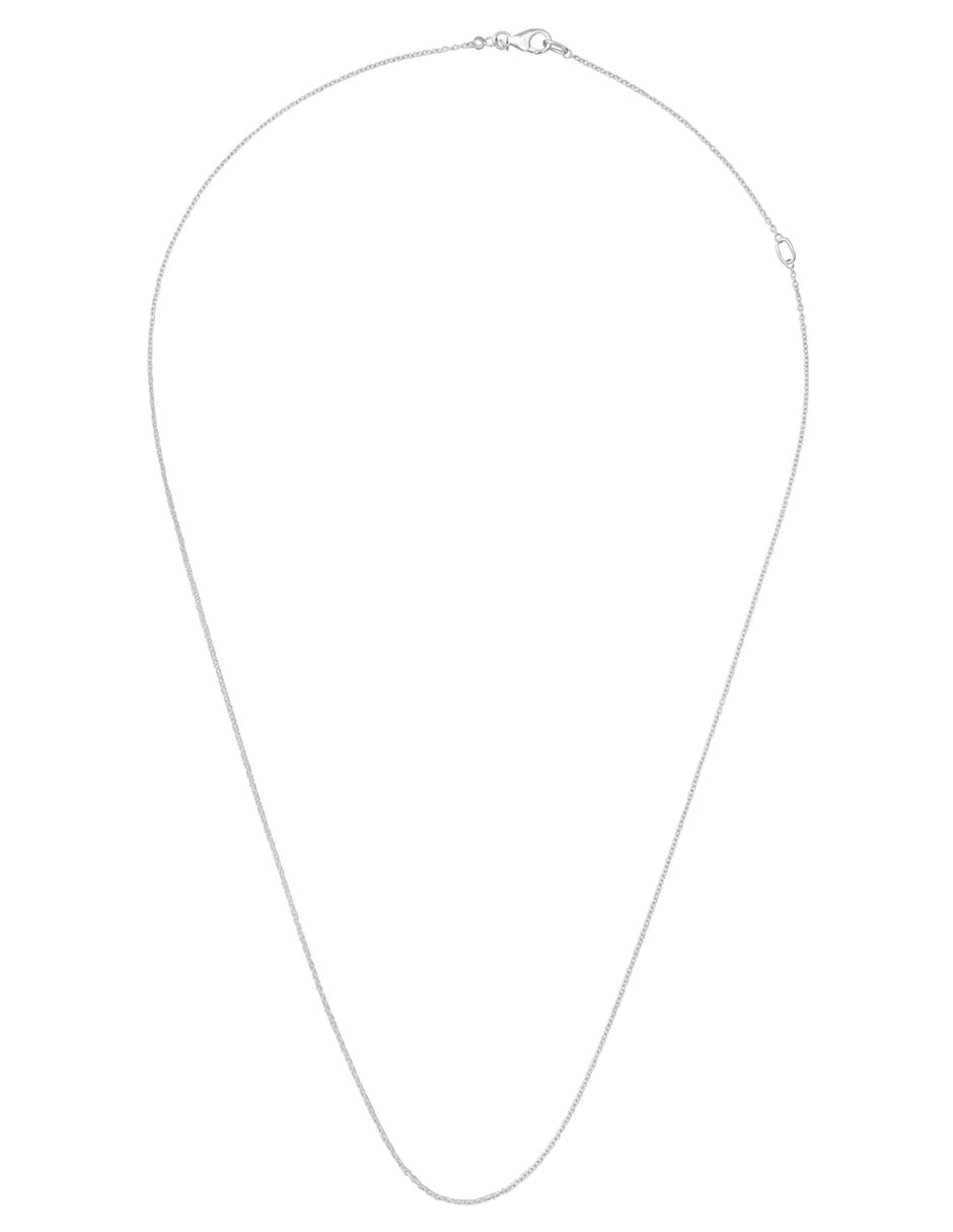 Collar de oro blanco 14 k 5