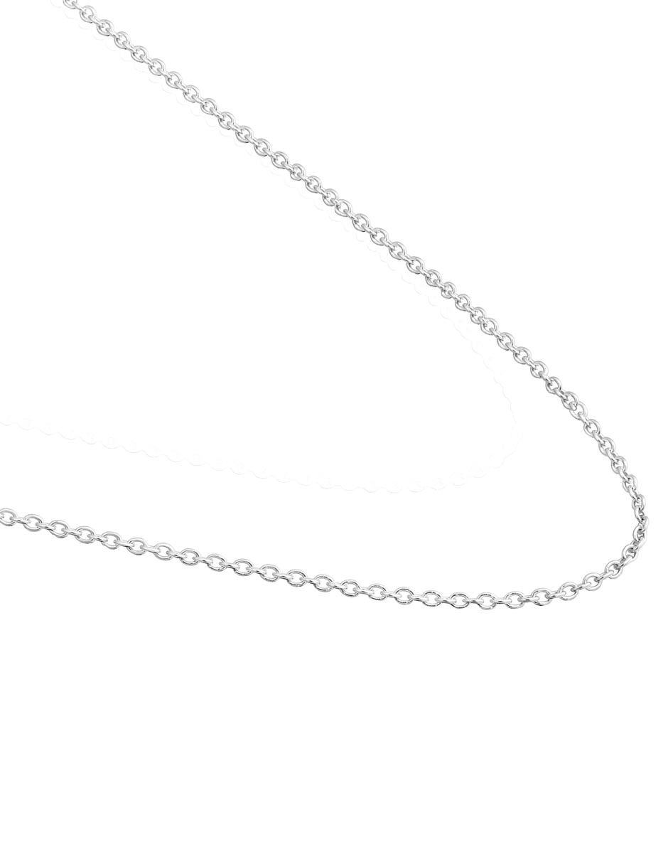 Collar de oro blanco 14 k 4
