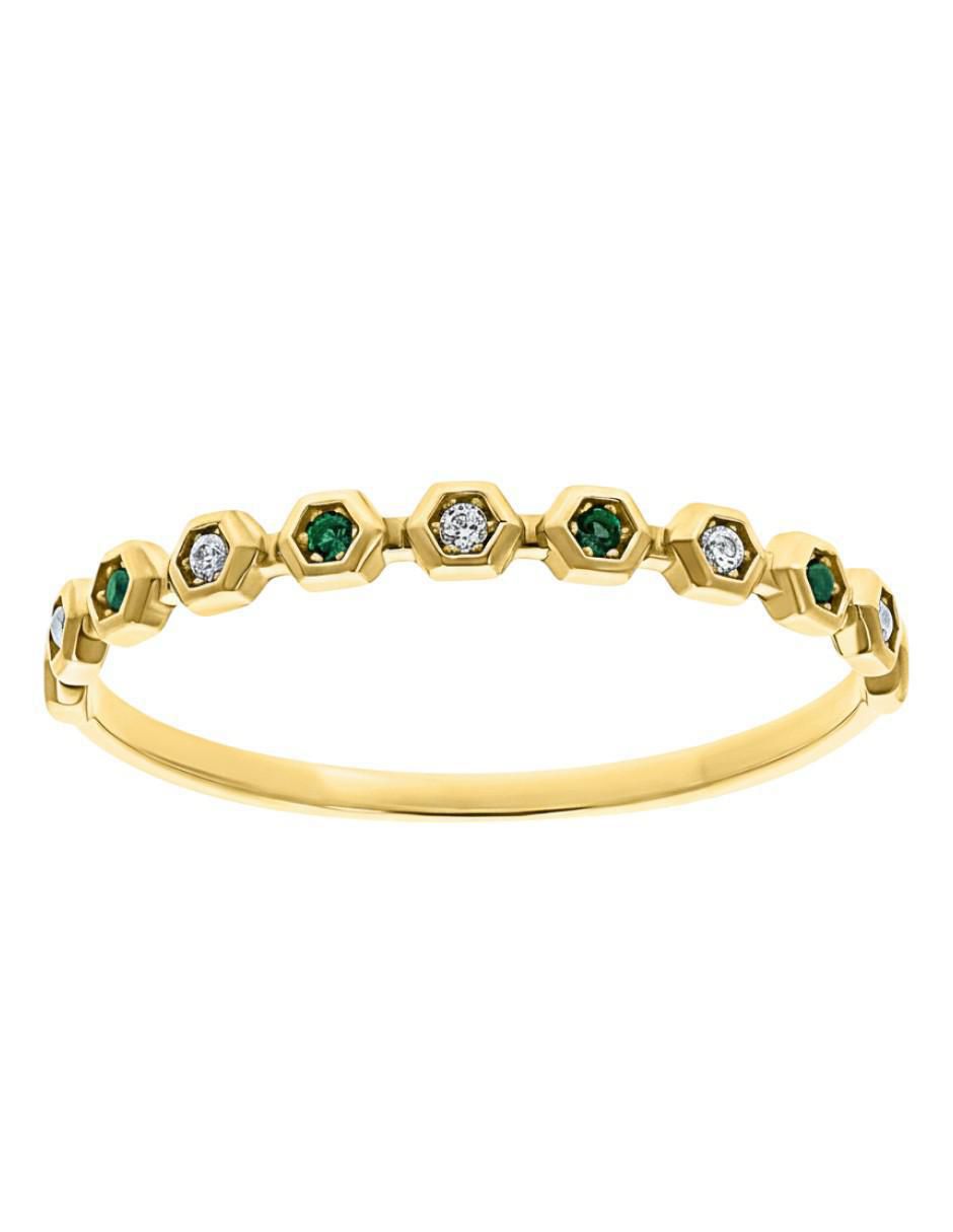 Anillo circular 10 k de oro zirconia brillante Anillo circular 10 k de oro zirconia brillante