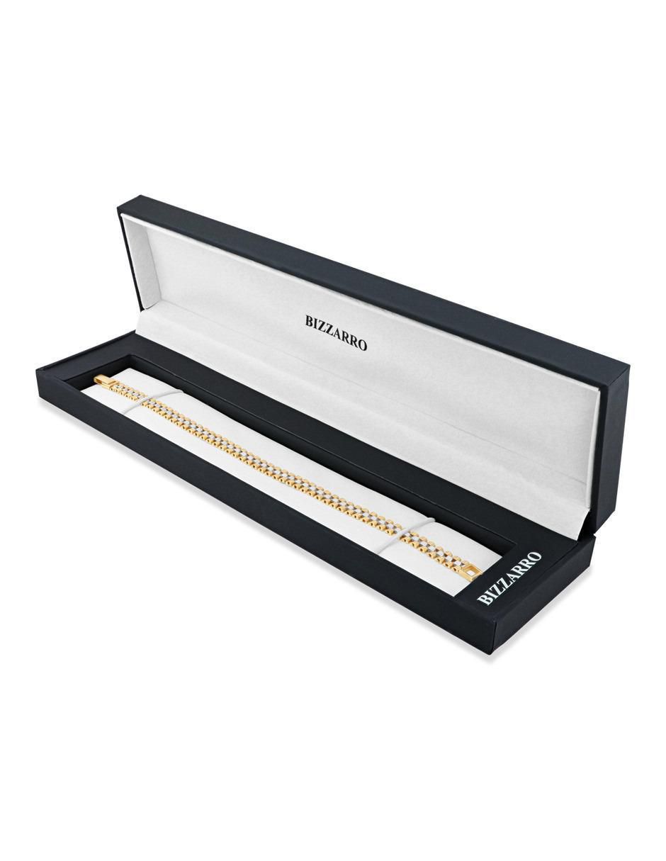 Pulsera de oro amarillo 14 K acabado brillante 4