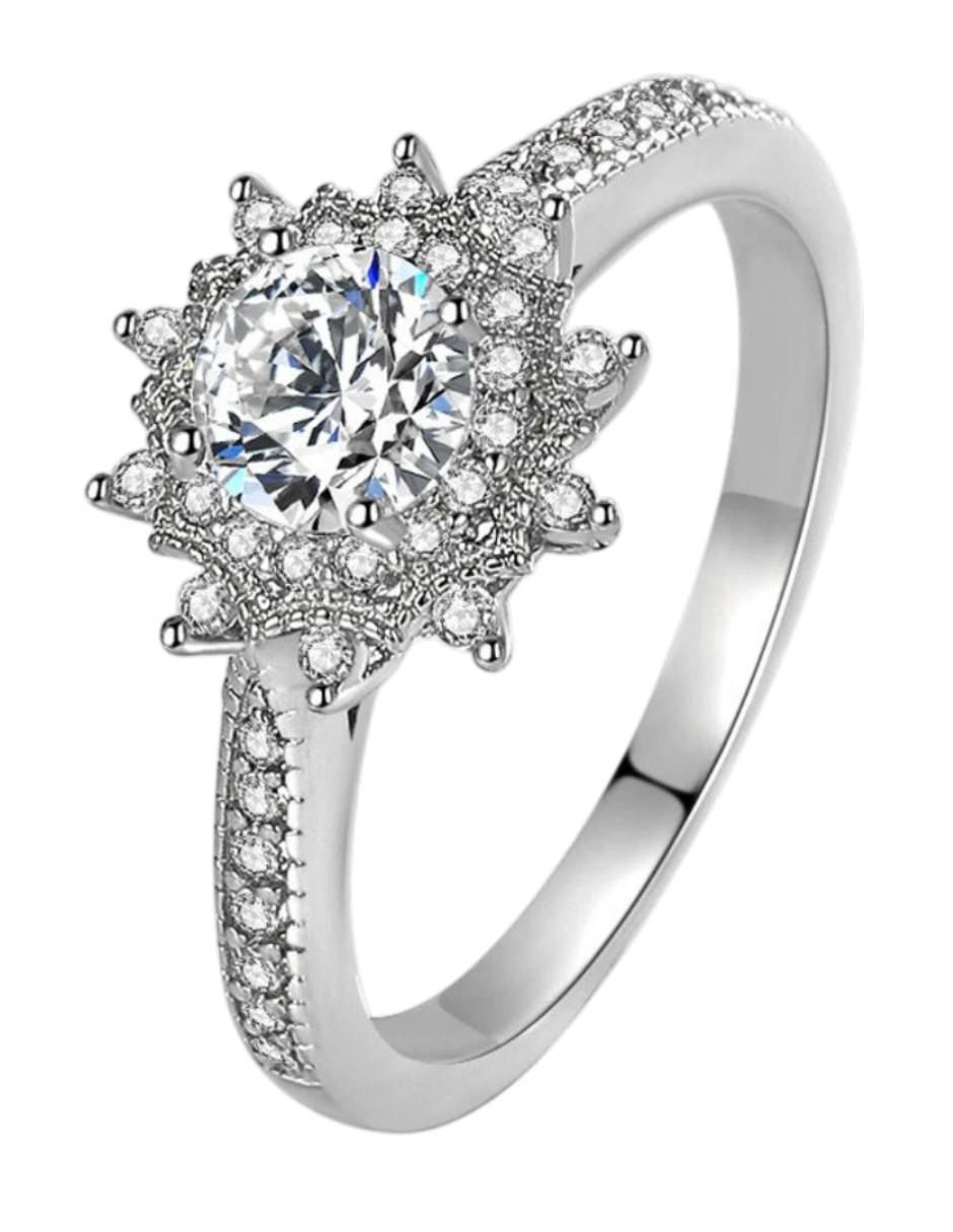 Anillo de compromiso de plata
