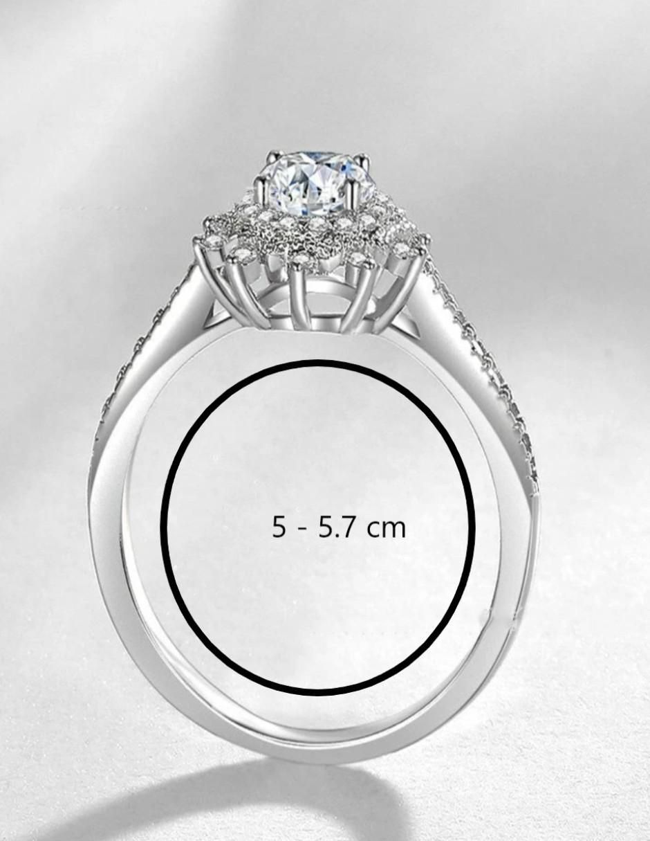 Anillo de compromiso de plata