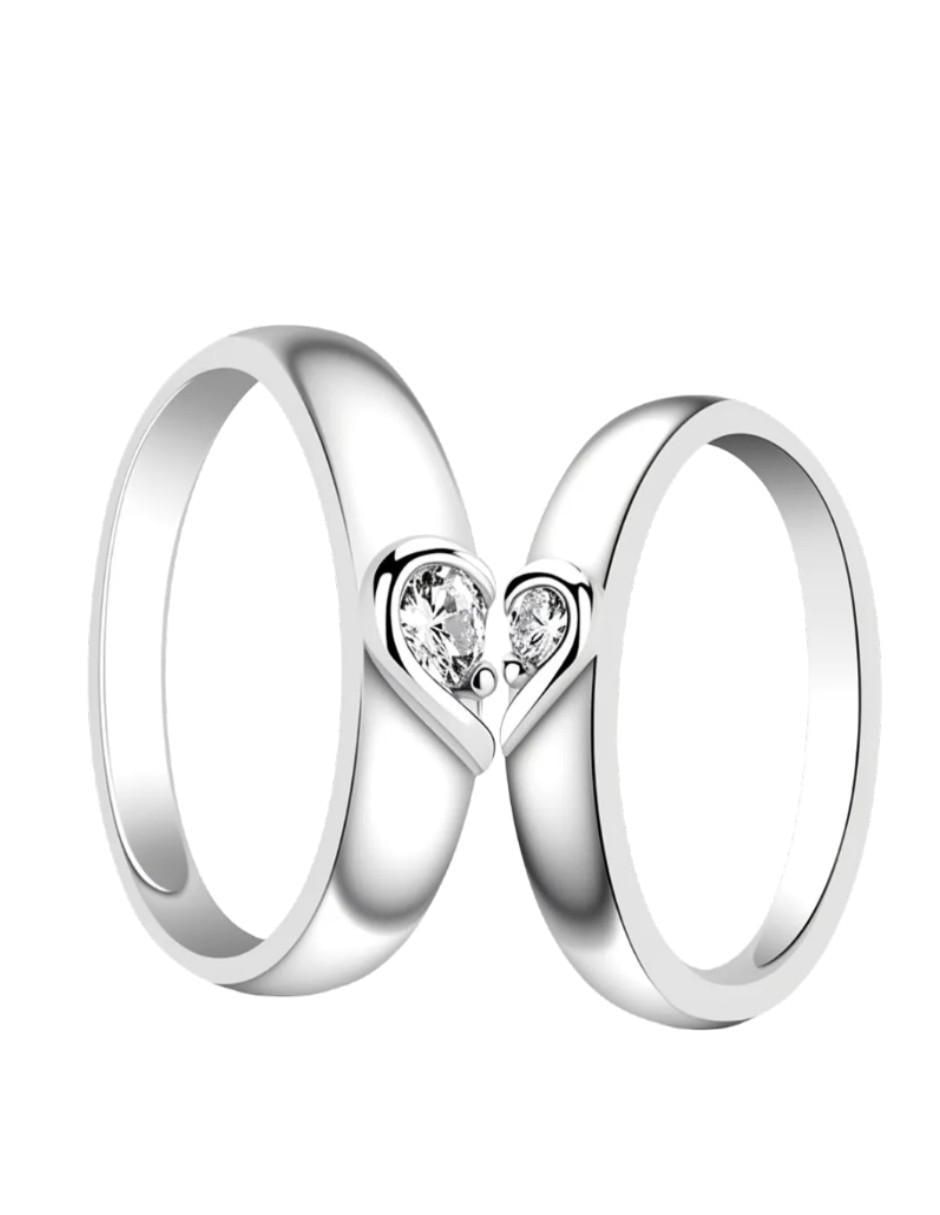 Anillo de compromiso de plata P 925 moissanita Anillo de compromiso de plata P 925 moissanita