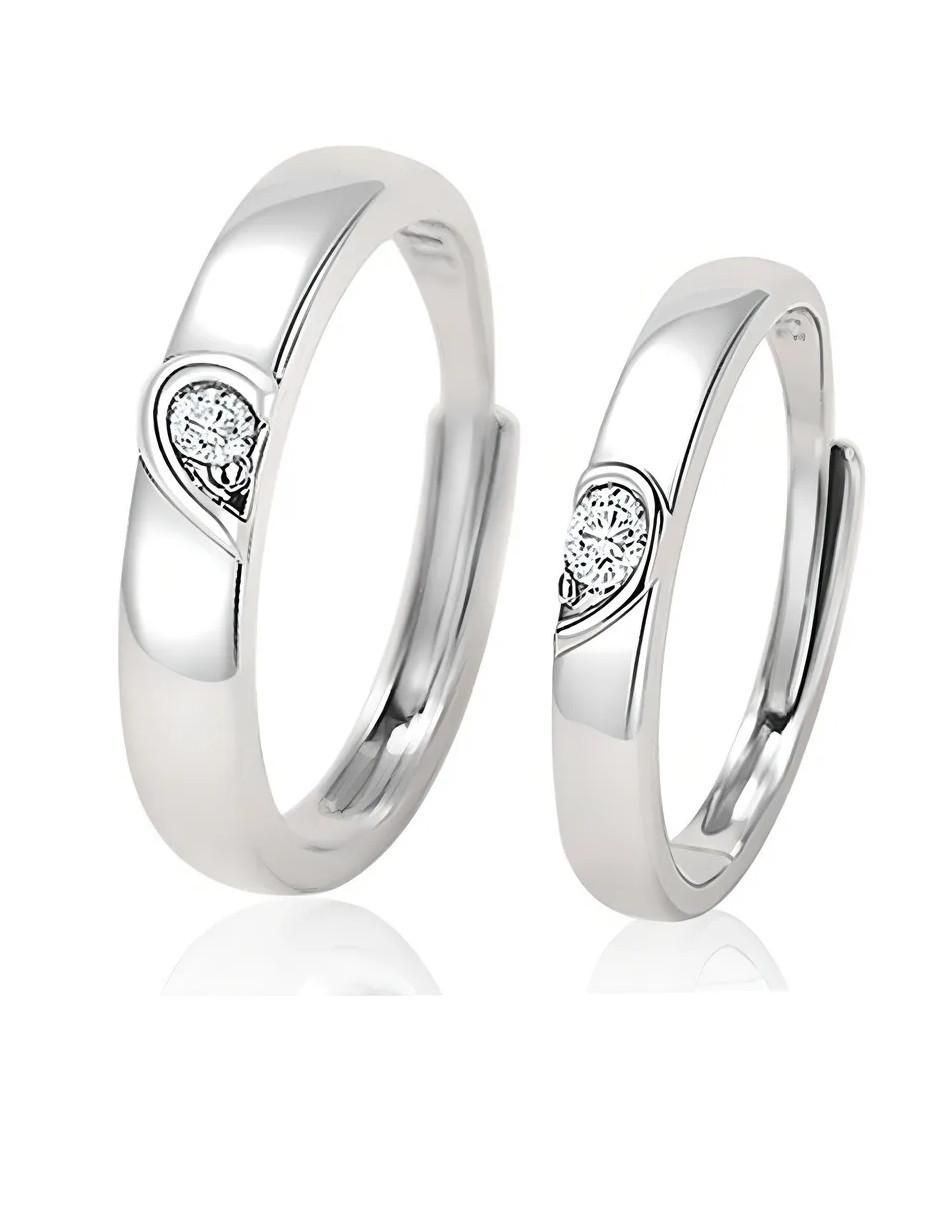 Anillo de compromiso de plata P 925 moissanita 4