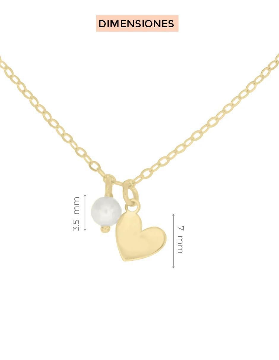 Gargantilla corazón Ilse de oro 14 K 2