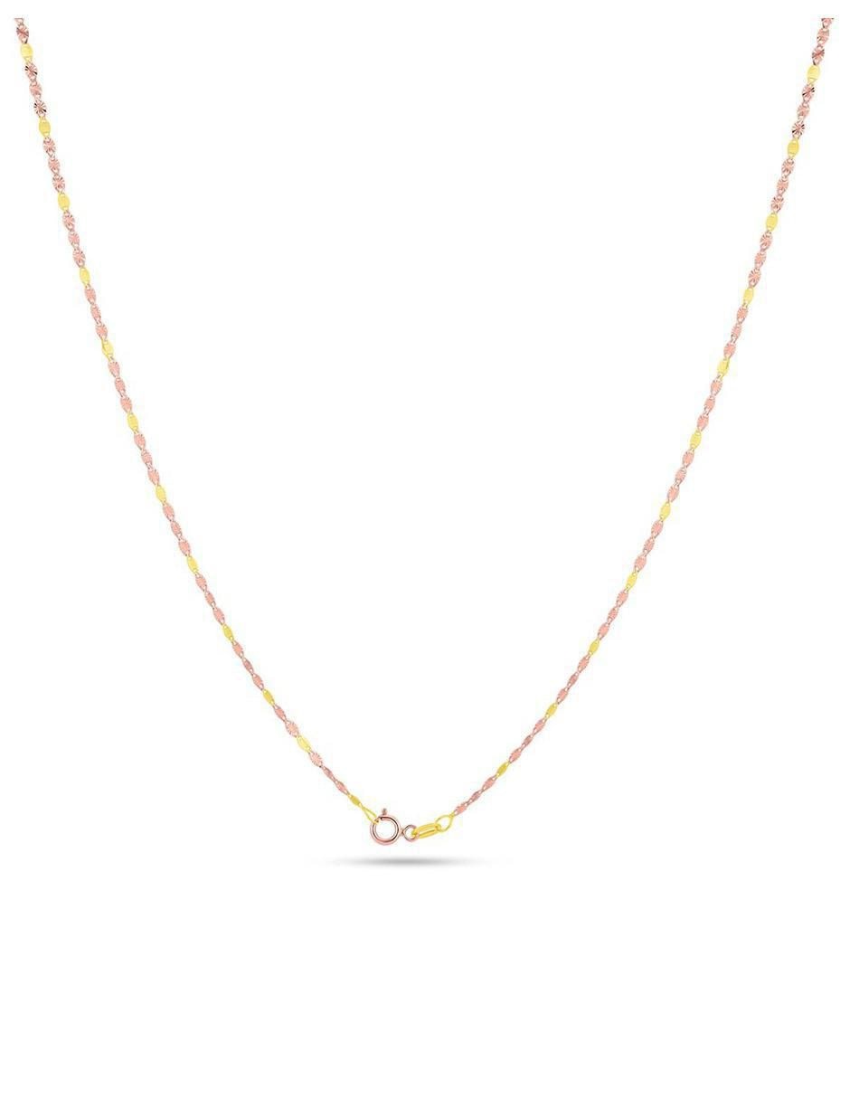 Cadena Joyerias Bizzarro de oro florentino 14 K