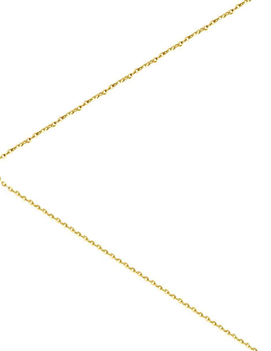 Collar con dije corazón de oro amarillo 14 K 3