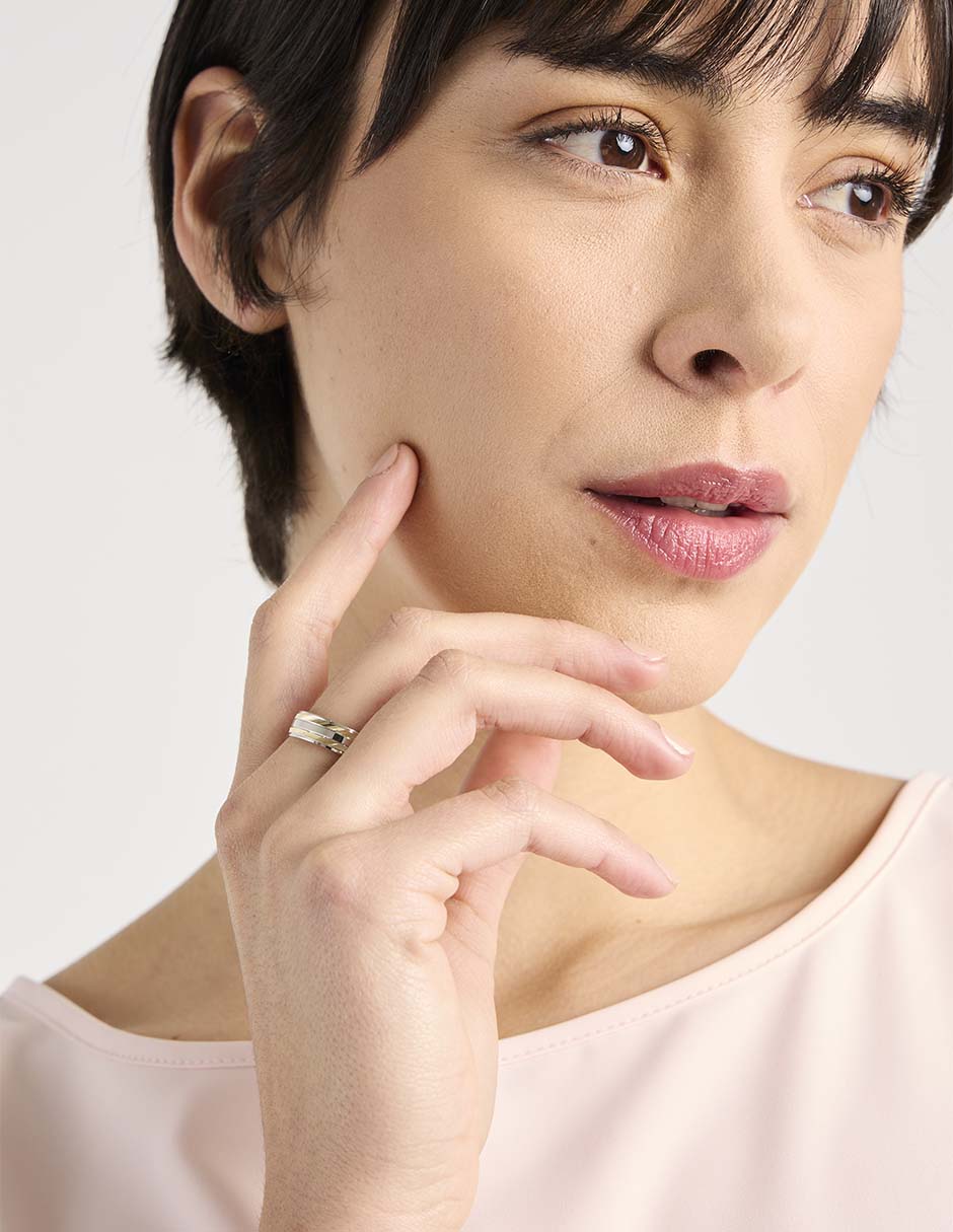 Anillo de compromiso de oro 14 k