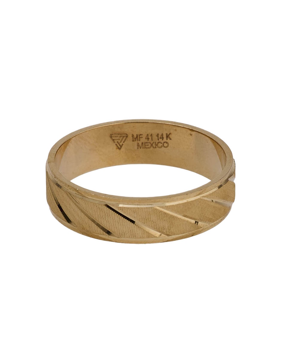 Argolla de oro amarillo 14 k
