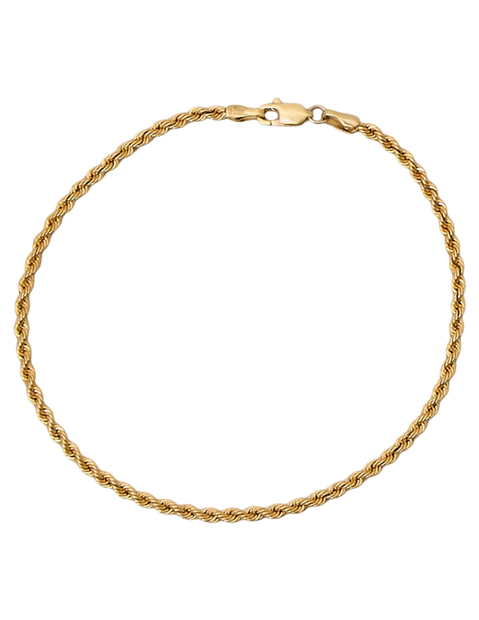 Pulsera de oro 10 k acabado brillante