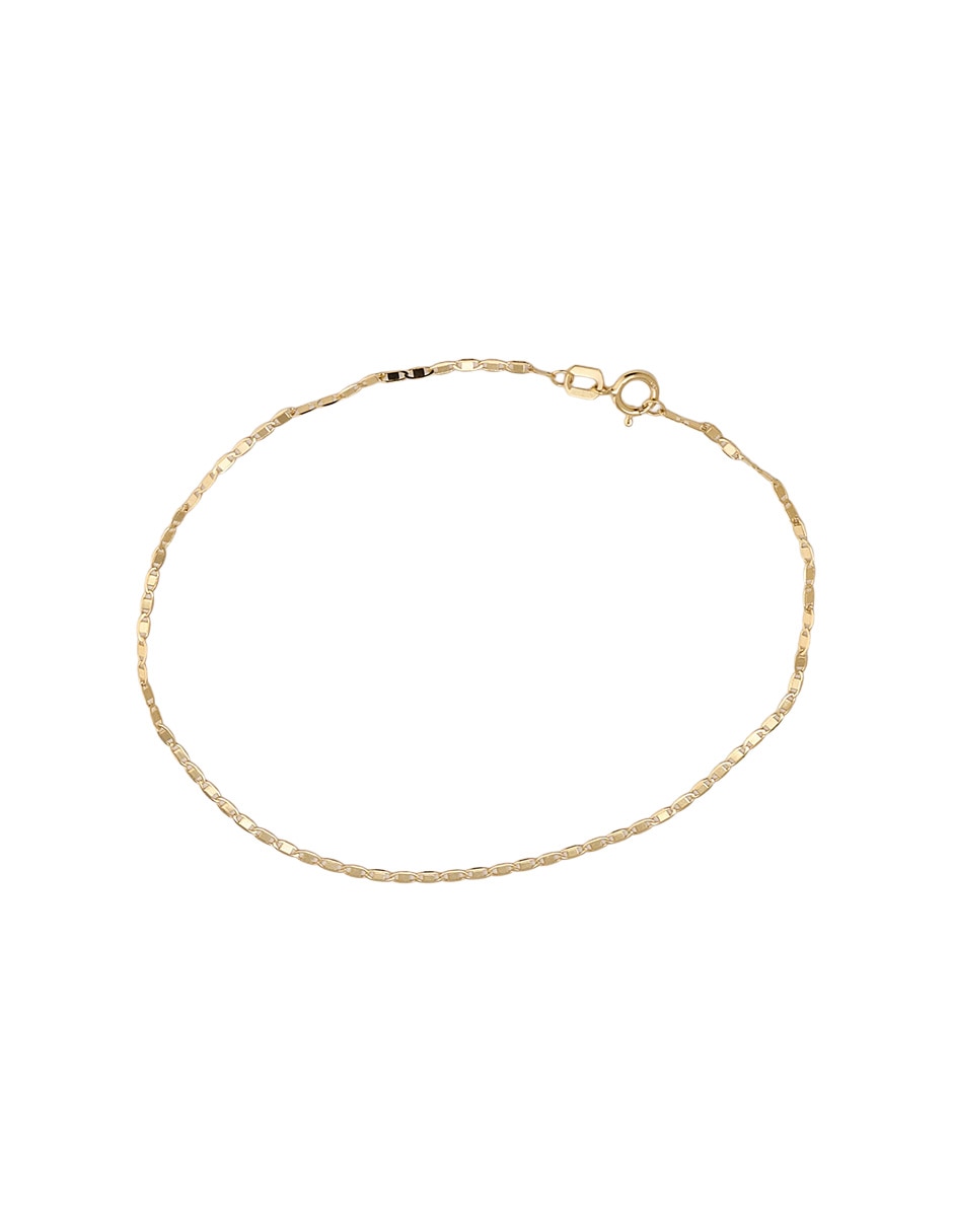 Pulsera de oro amarillo 14 K con acabado brillante