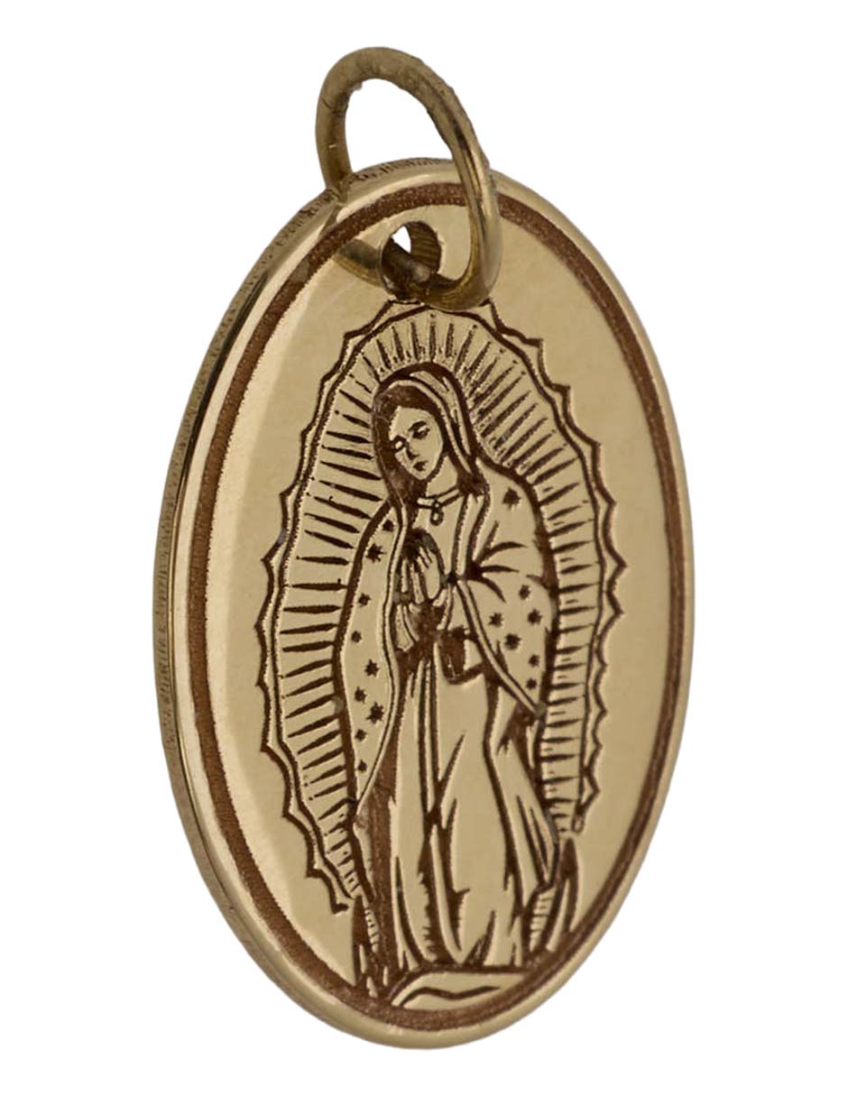 Dije de virgen de guadalupe de oro amarillo 14 k 2