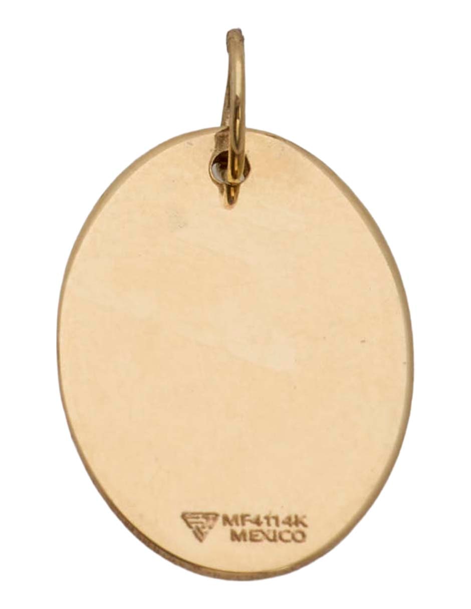 Dije de virgen de guadalupe de oro amarillo 14 k 3