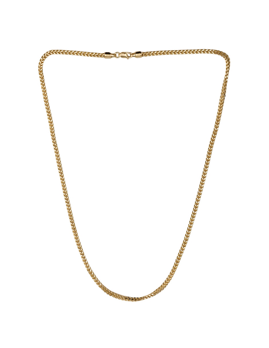 Cadena entrelazada fonelli de oro amarillo 14 k