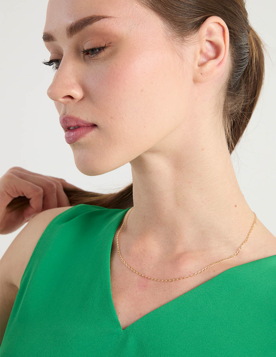Cadena fonelli de oro amarillo 14 k