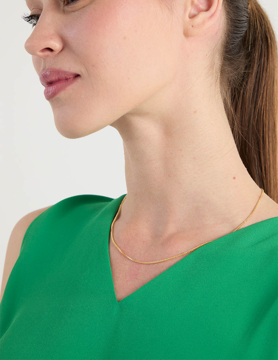 Cadena entrelazada de oro amarillo 14 k Cadena entrelazada de oro amarillo 14 k