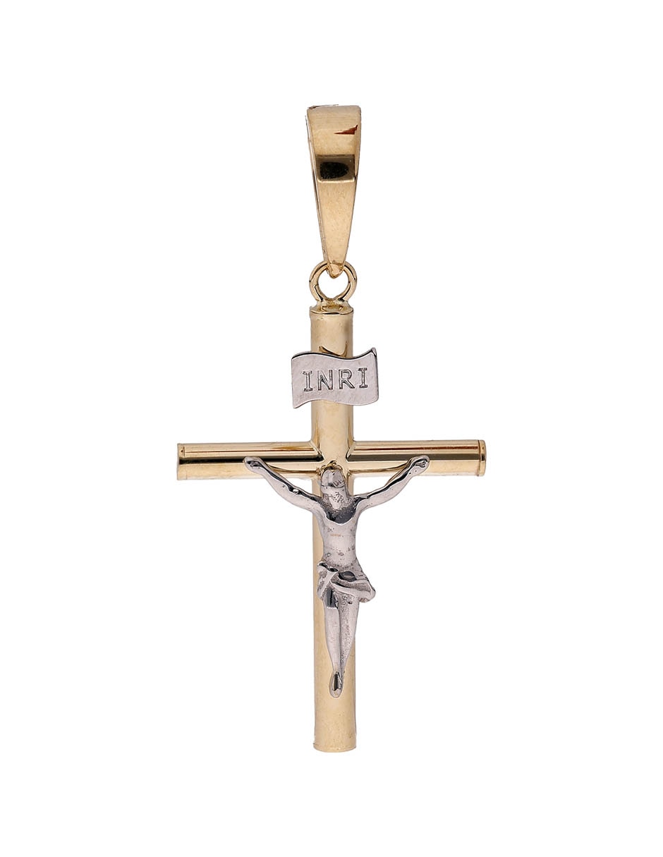 Dije de cruz Fonelli de oro 14 k
