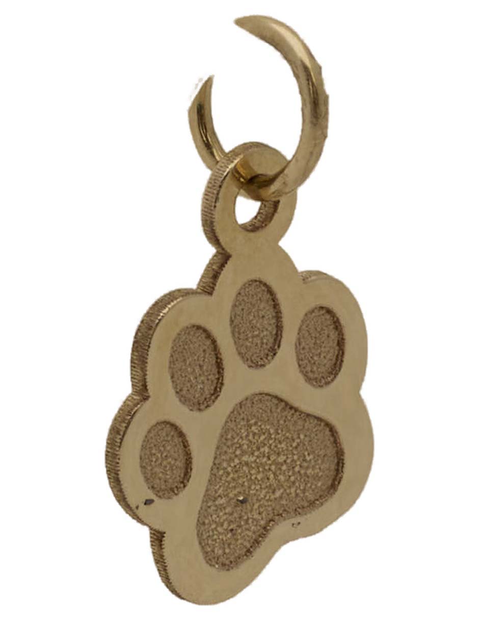 Dije de huella de oro amarillo 14 k 2