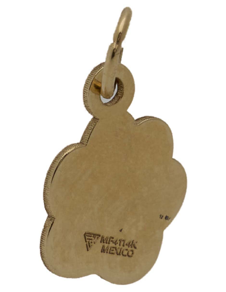 Dije de huella de oro amarillo 14 k 3