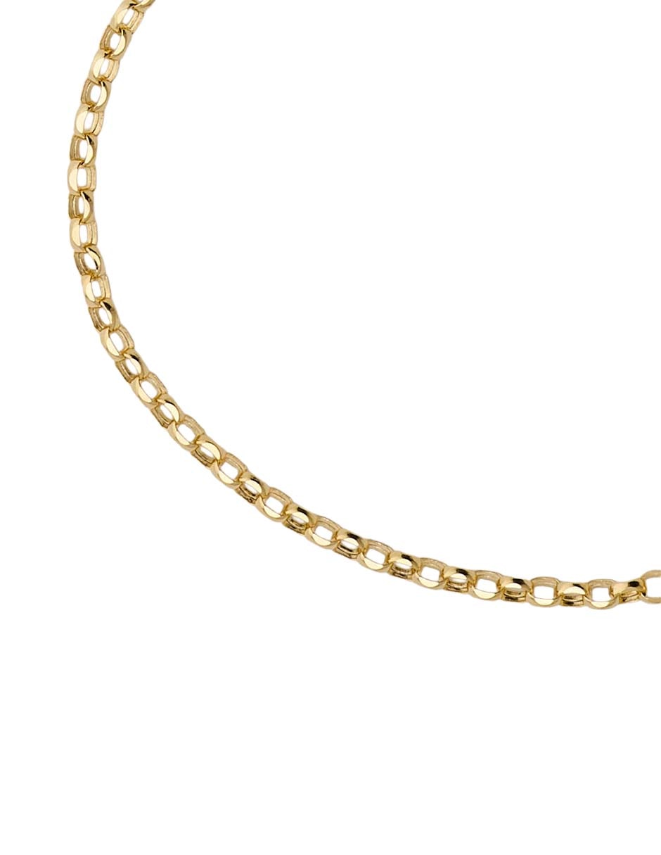 Pulsera fonelli de oro amarillo 14 k con acabado brillante