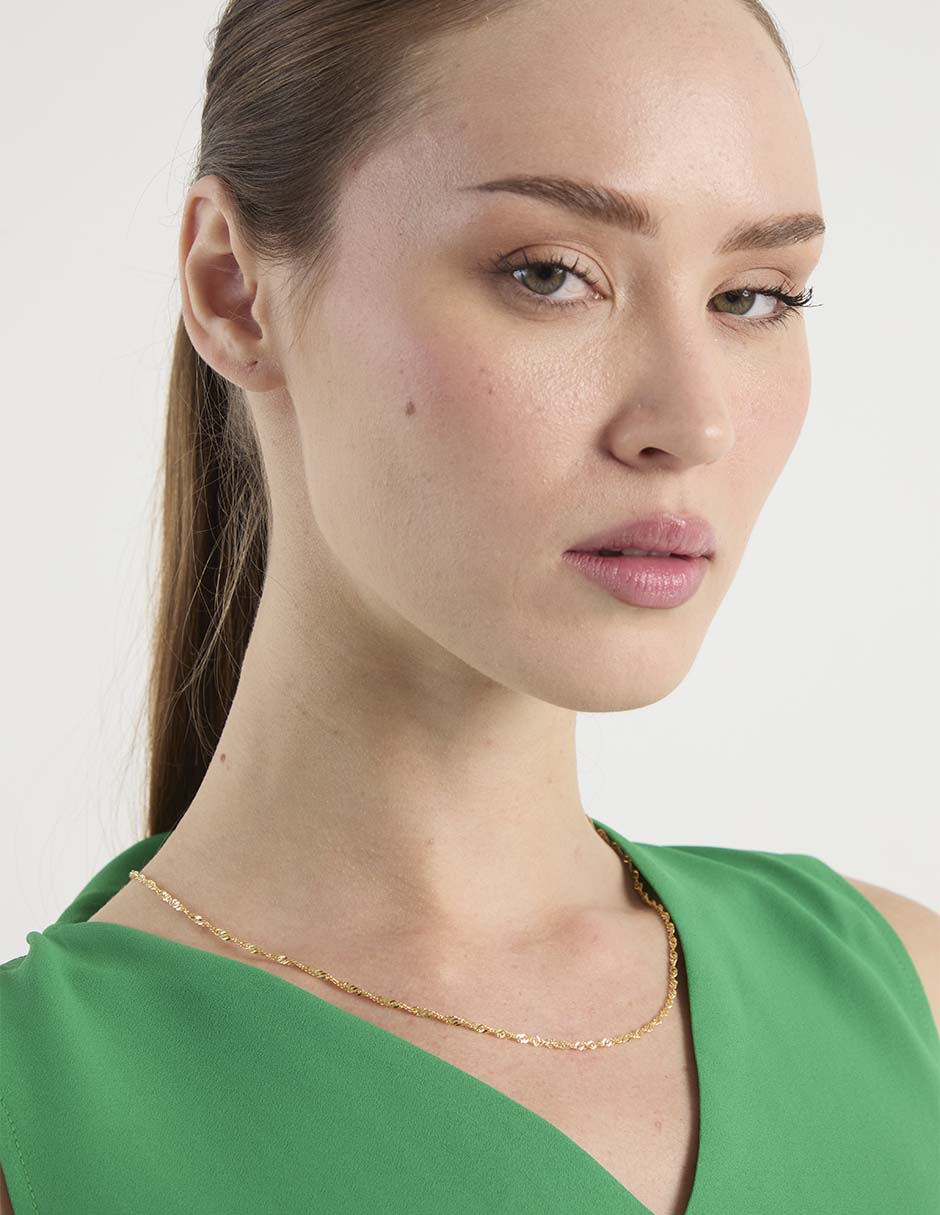 Collar de oro amarillo 14 k 3