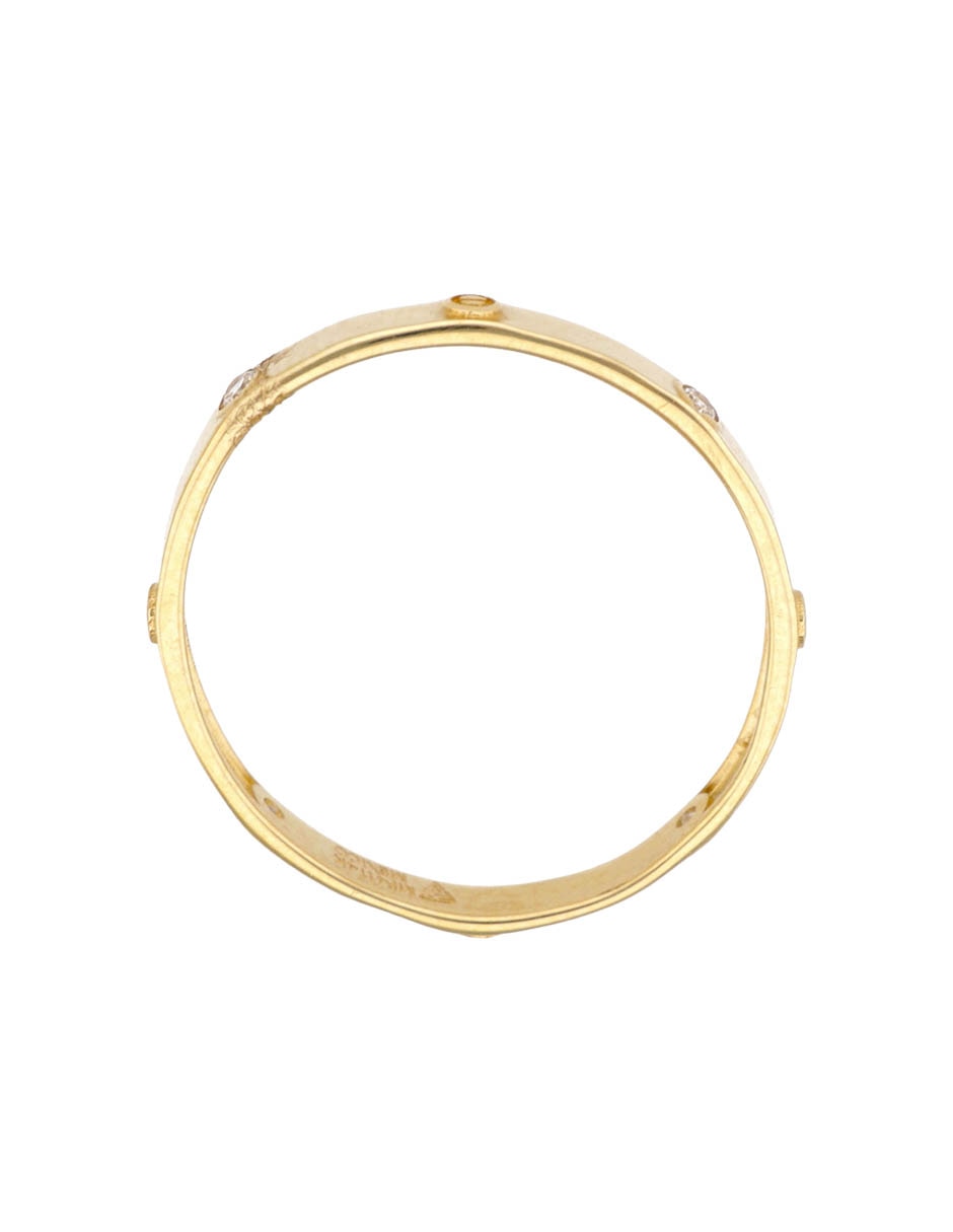 Argolla de oro 14 K zirconia 2
