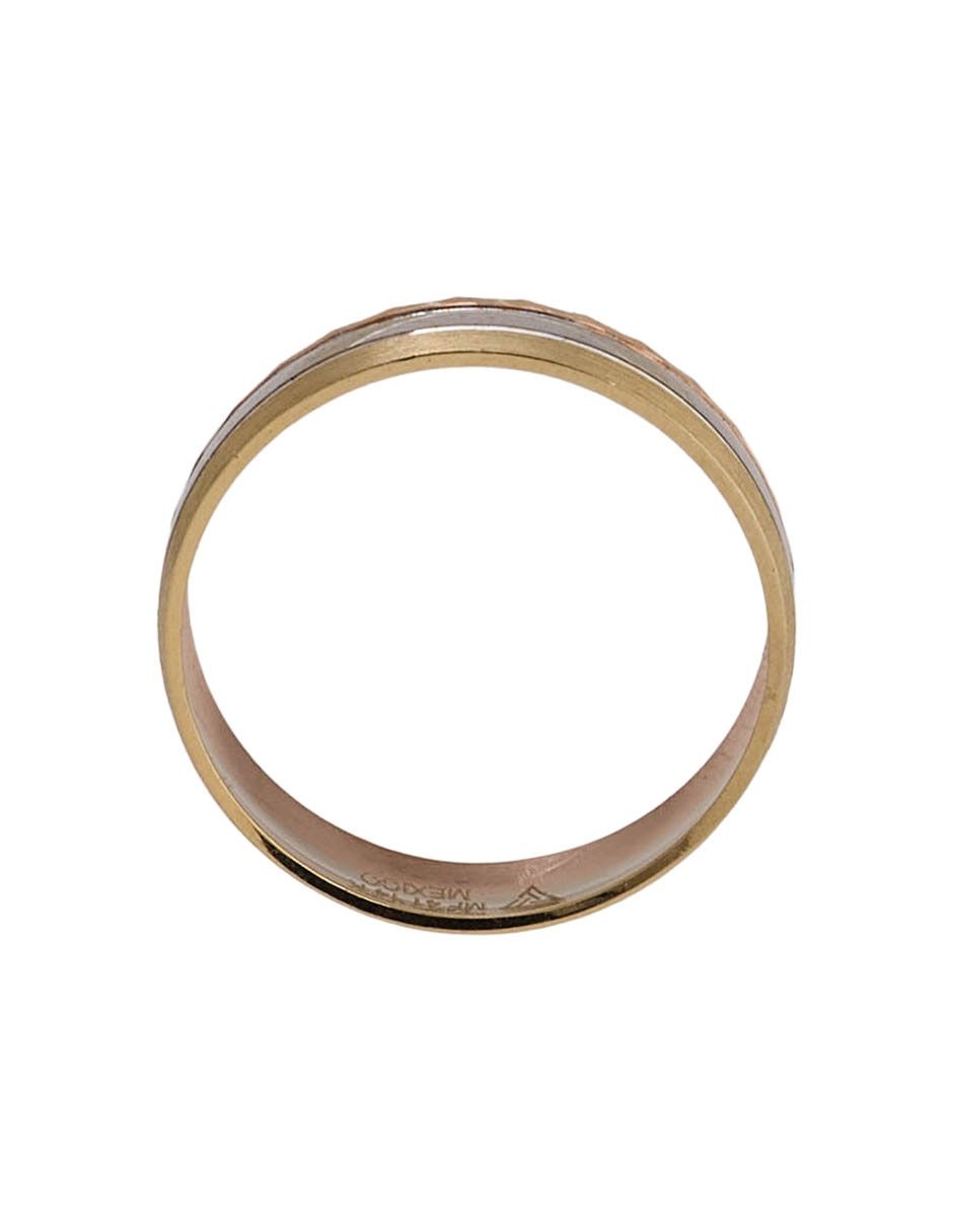 Argolla de oro amarillo 14 K 2