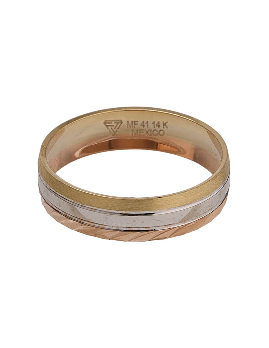 Argolla de oro amarillo 14 K