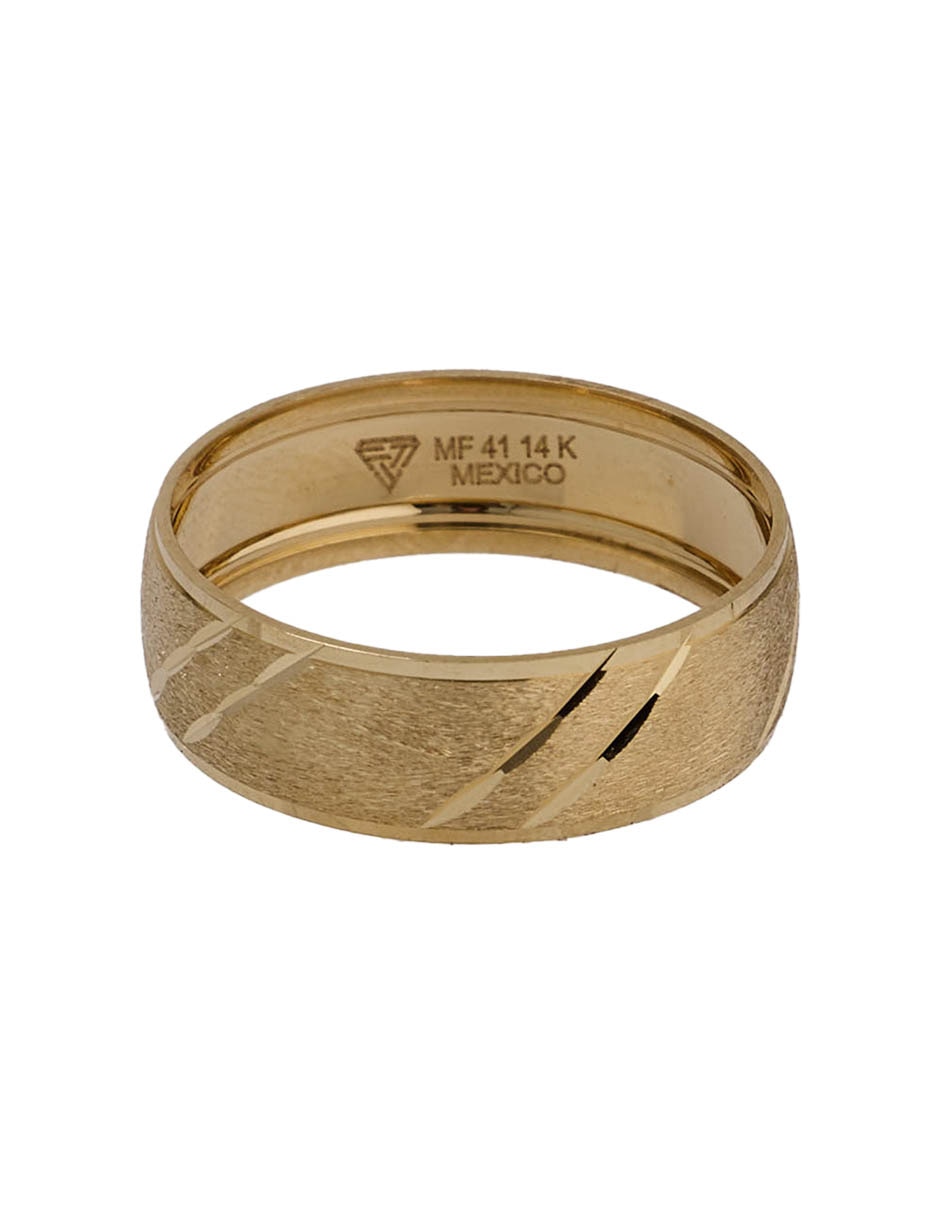 Argolla de oro amarillo 14 K