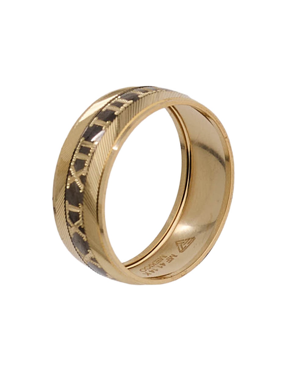 Argolla de oro amarillo 14 K 3
