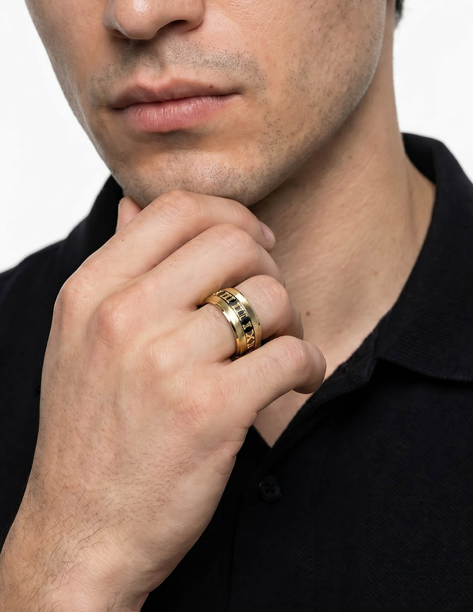 Argolla de oro amarillo 14 K 5
