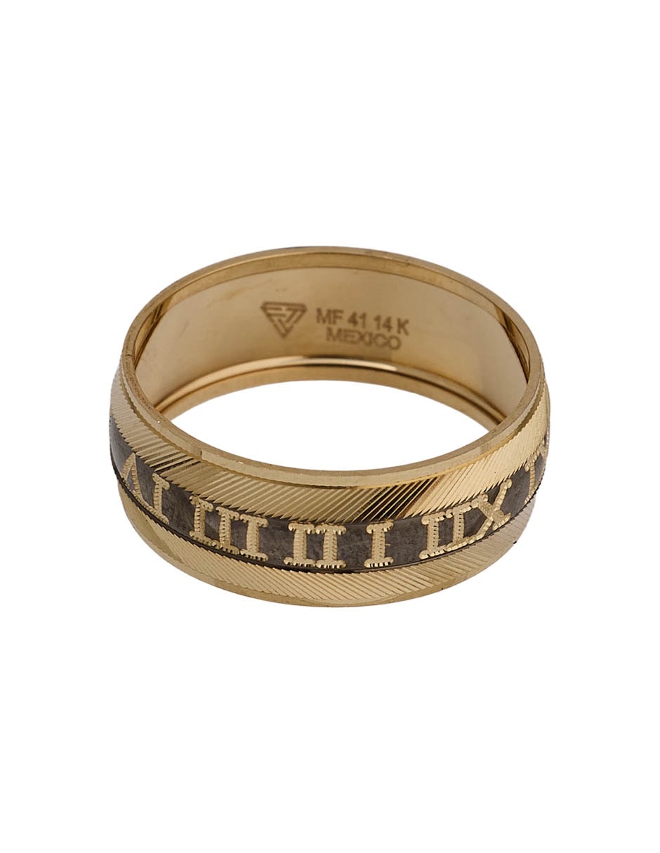 Argolla de oro amarillo 14 K