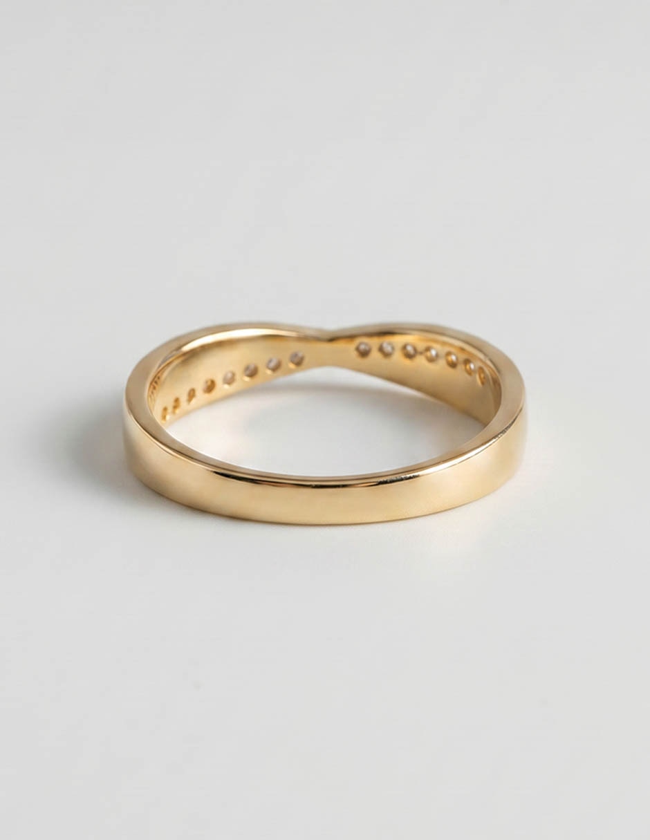 Argolla de oro 14 K Fonelli zirconia