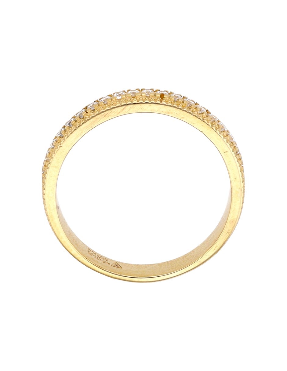 Argolla de oro 14 k zirconia