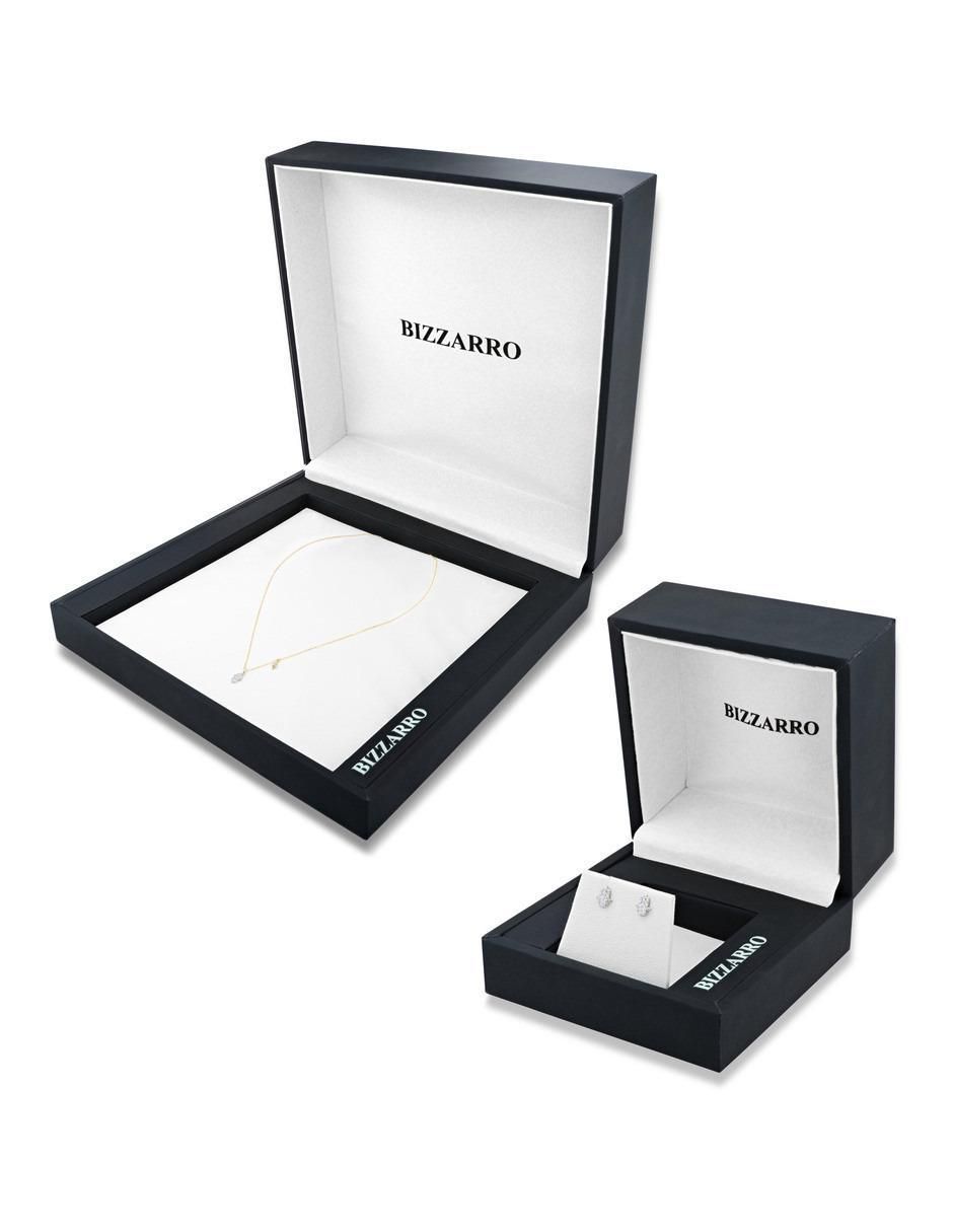 Aretes y collar de mano de oro amarillo 14 k diamante 4