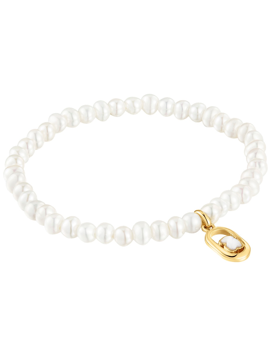 Pulsera con perla cultivada Camille acabado baño de oro P 925 2
