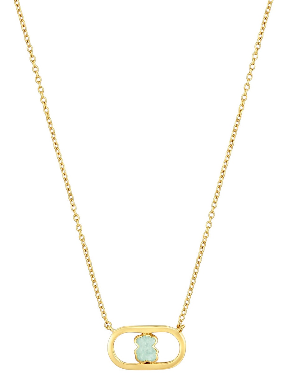 Collar Oso de oso Camille de plata con acabado baño de oro P 925