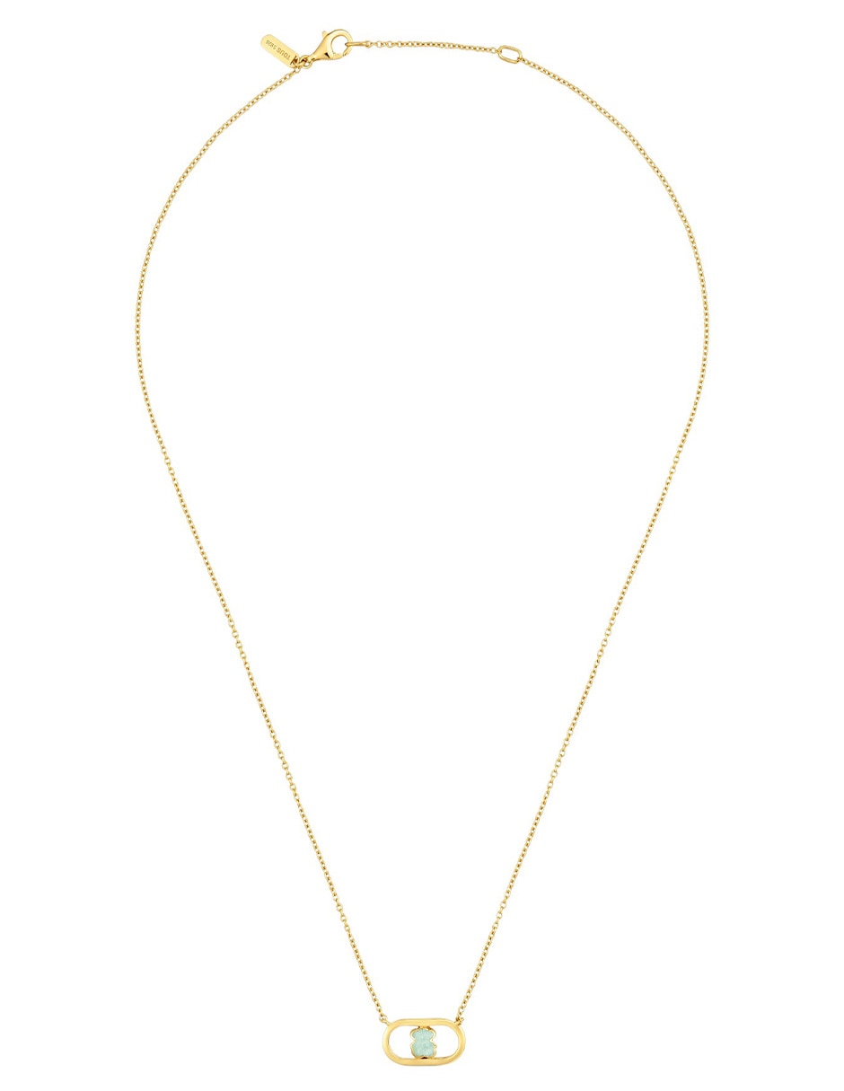 Collar Oso de oso Camille de plata con acabado baño de oro P 925 2