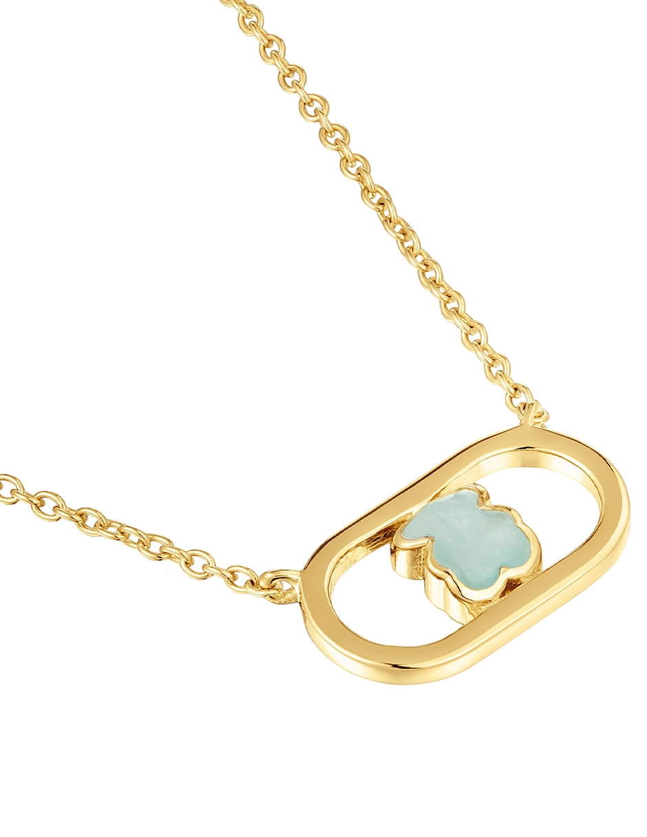 Collar Oso de oso Camille de plata con acabado baño de oro P 925 3